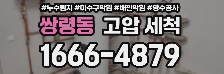 쌍령동 고압 세척