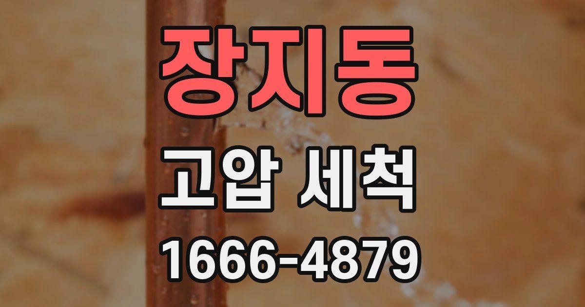 장지동 고압 세척