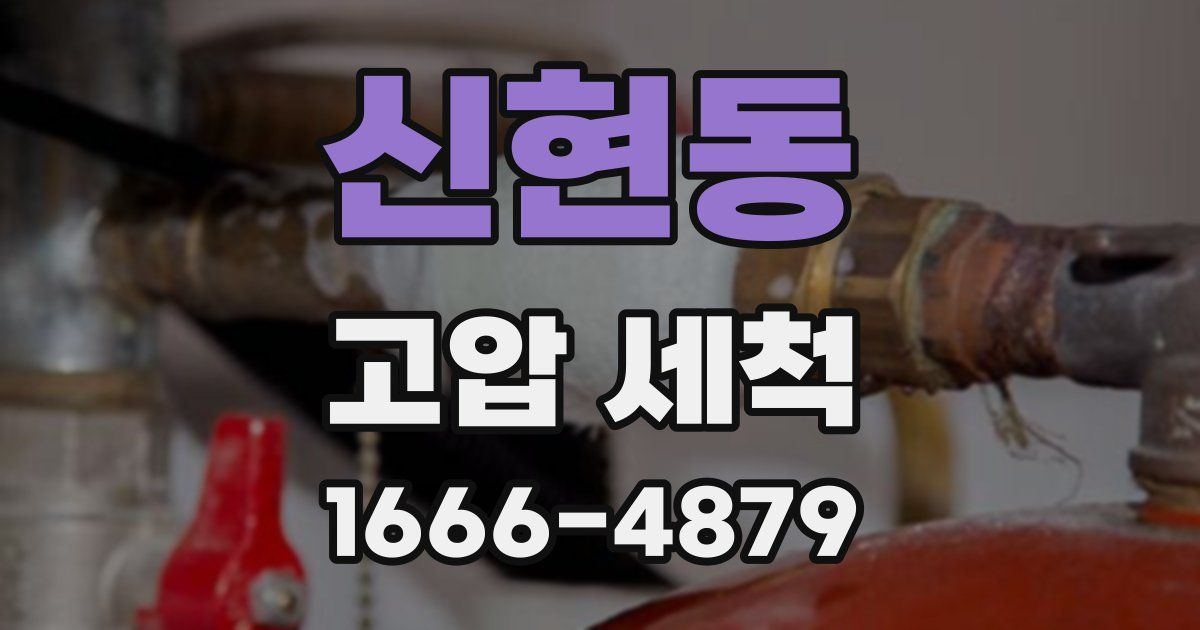 신현동 고압 세척