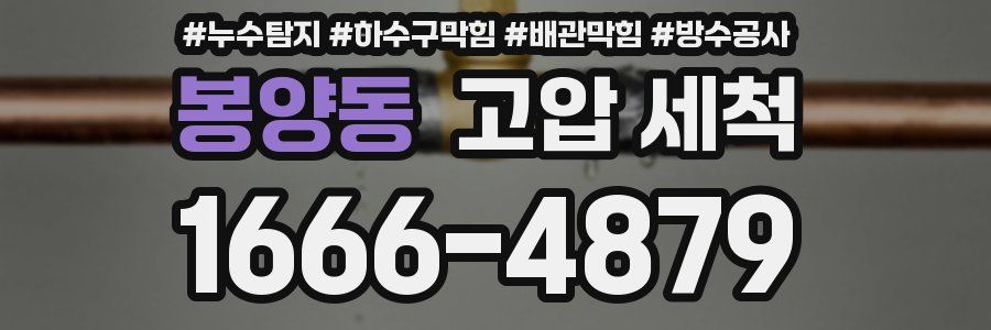 봉양동 고압 세척