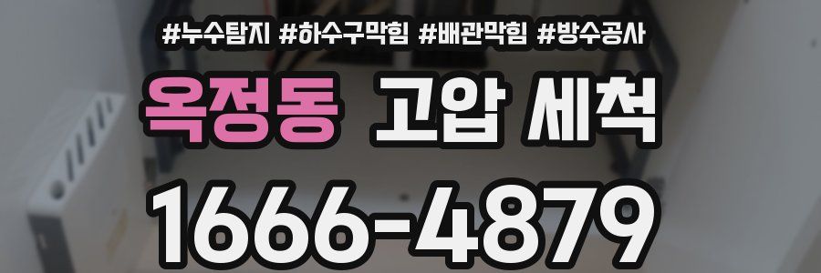 옥정동 고압 세척