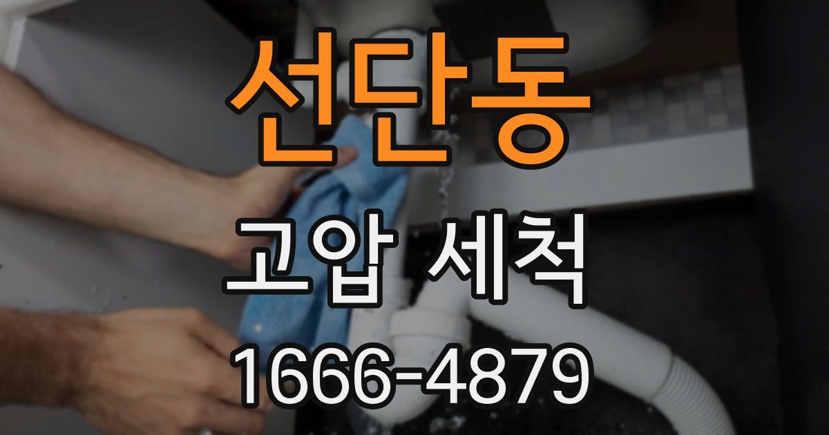 선단동 고압 세척