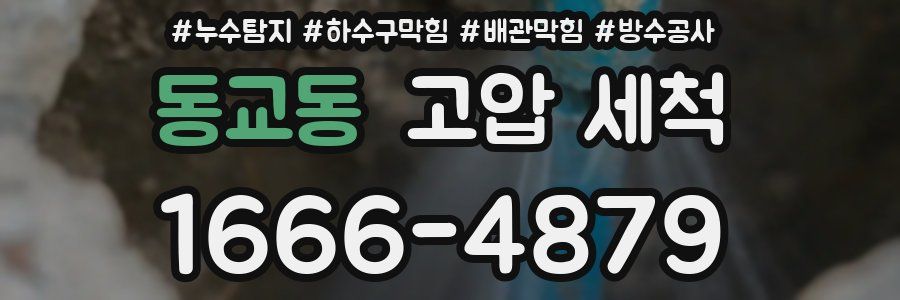 동교동 고압 세척