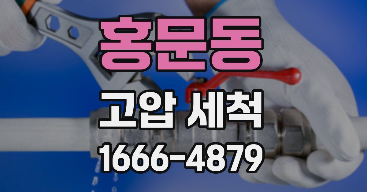 홍문동 고압 세척