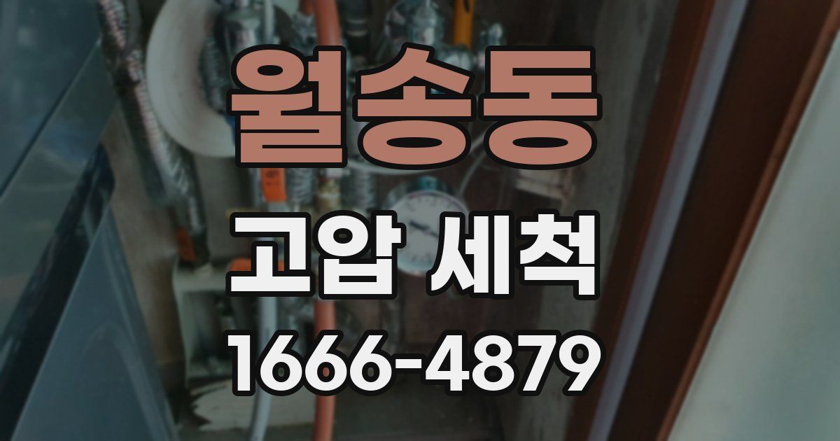 월송동 고압 세척