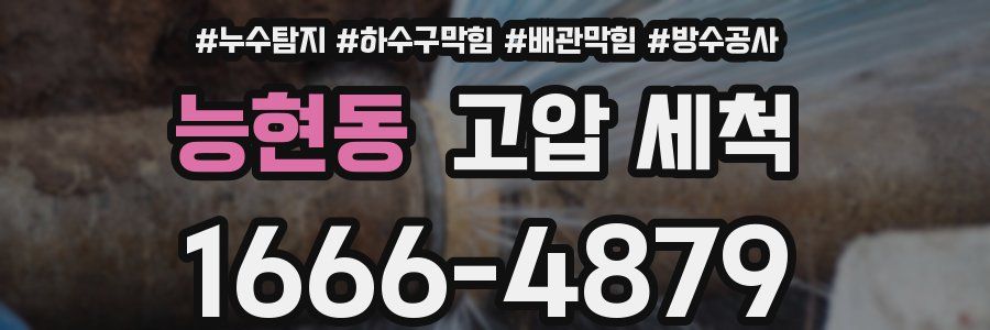 능현동 고압 세척