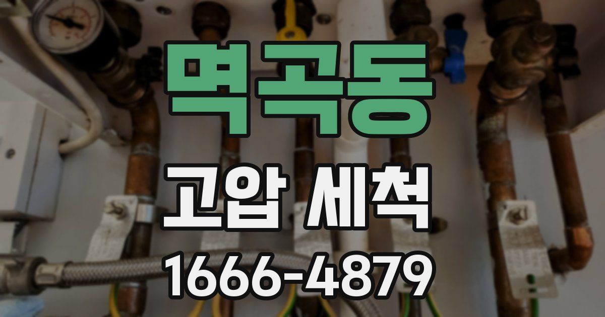 멱곡동 고압 세척