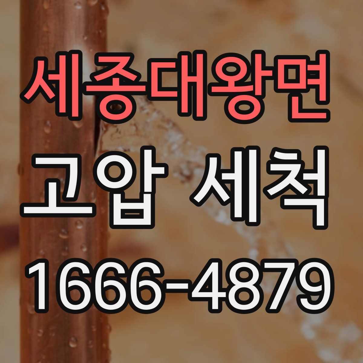 세종대왕면 고압 세척