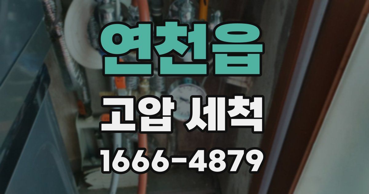 연천읍 고압 세척