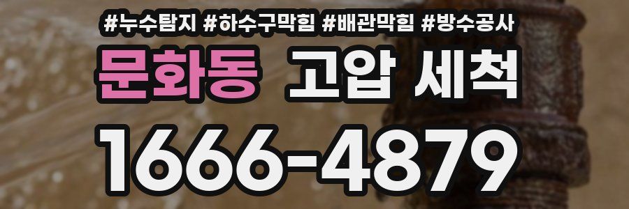 문화동 고압 세척