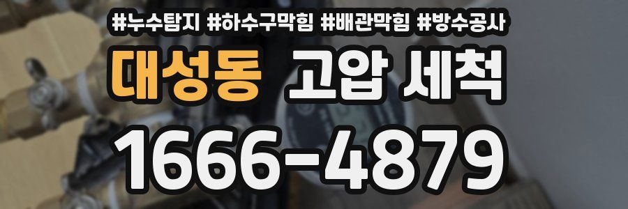 대성동 고압 세척