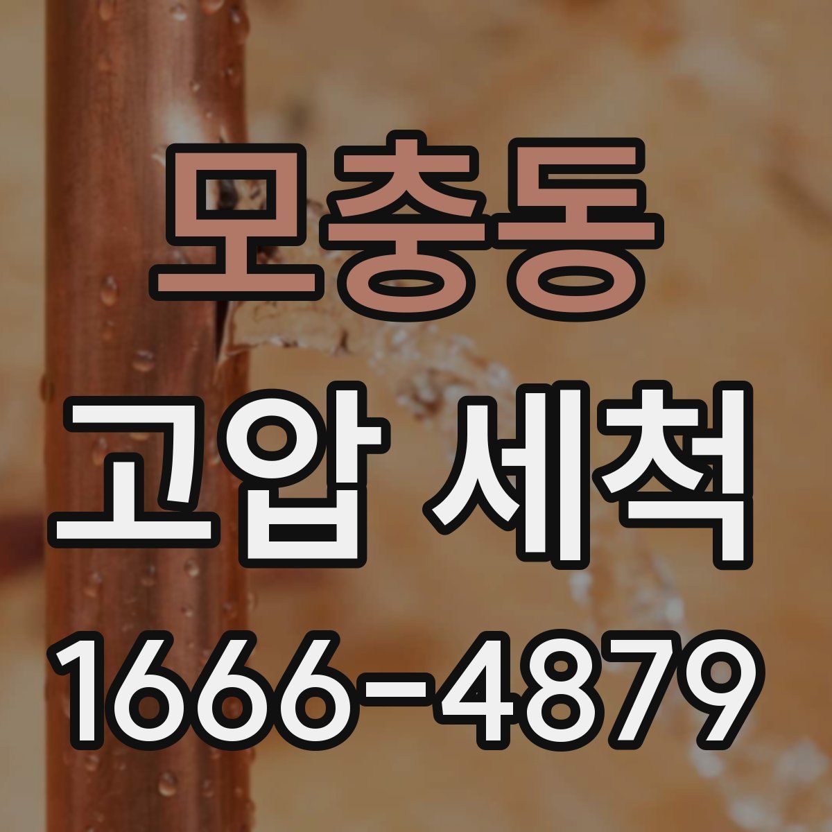 모충동 고압 세척