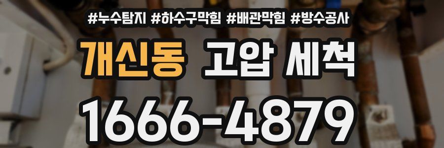 개신동 고압 세척