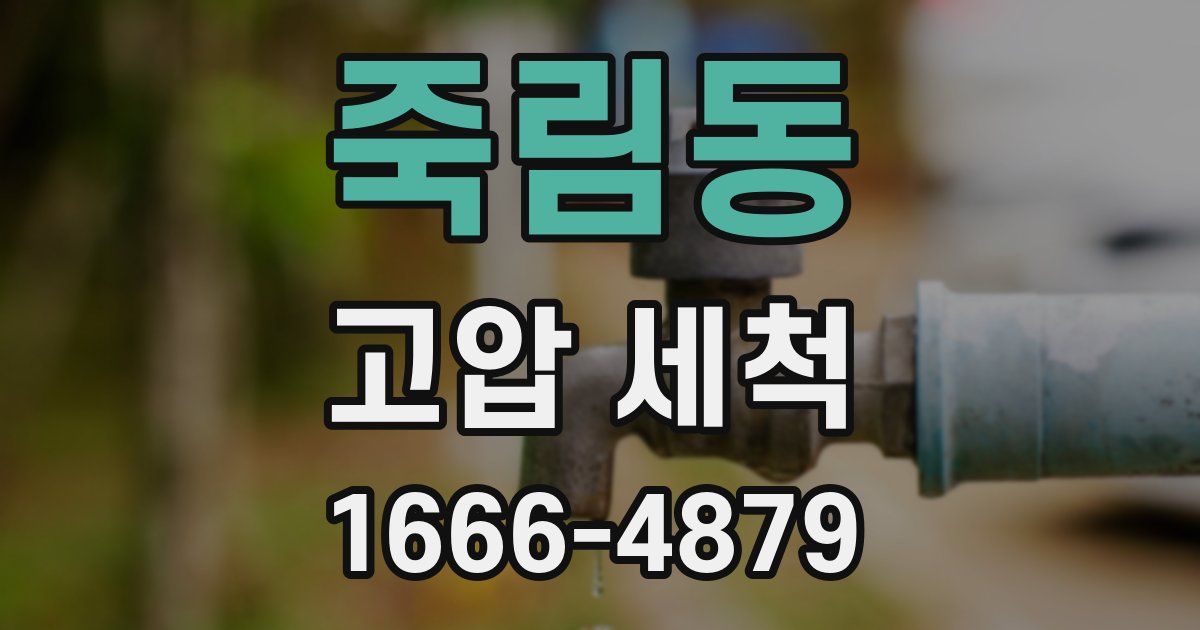 죽림동 고압 세척