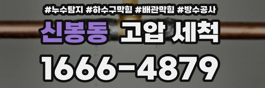 신봉동 고압 세척