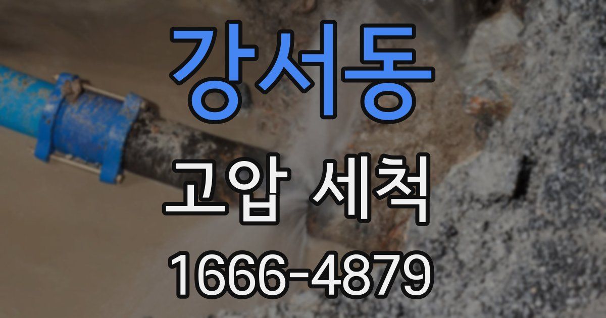 강서동 고압 세척