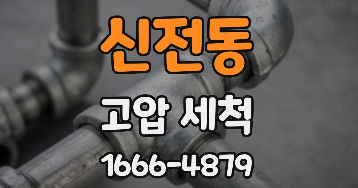 신전동 고압 세척