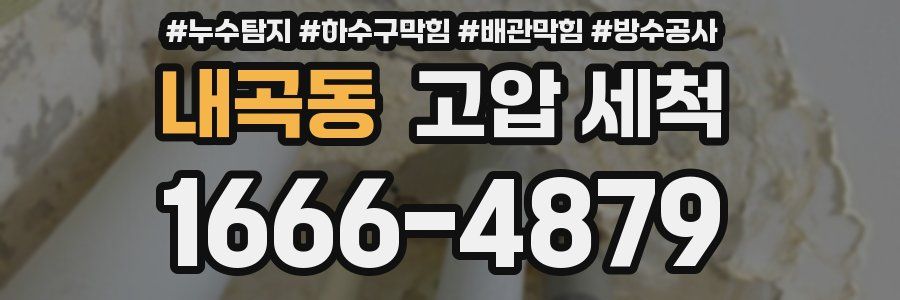 내곡동 고압 세척