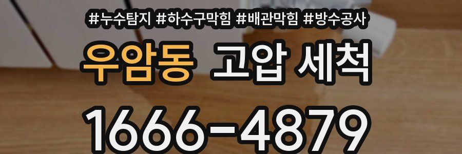 우암동 고압 세척