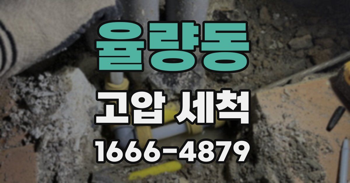 율량동 고압 세척