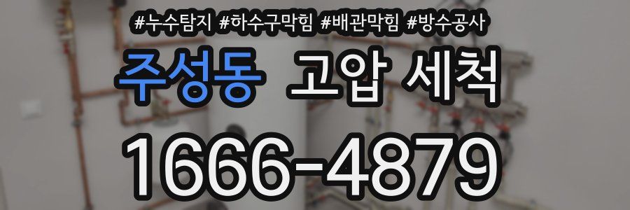 주성동 고압 세척