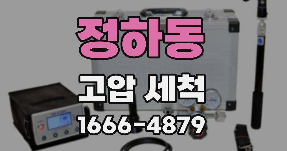 정하동 고압 세척