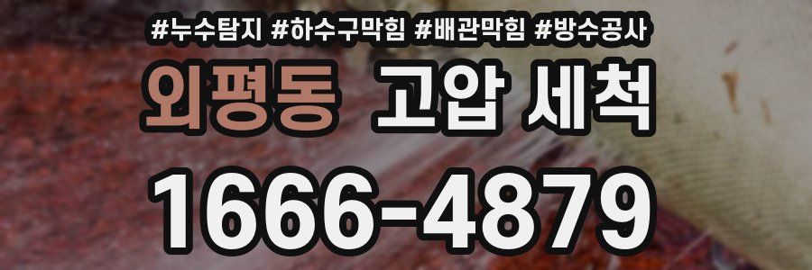 외평동 고압 세척