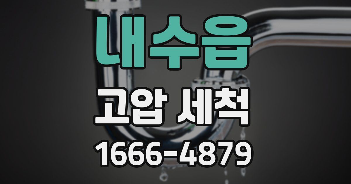 내수읍 고압 세척
