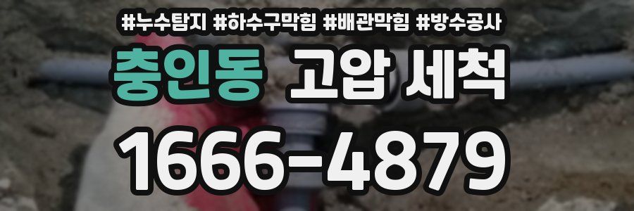 충인동 고압 세척