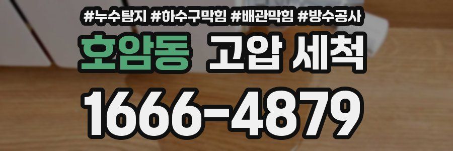 호암동 고압 세척