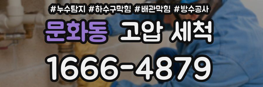 문화동 고압 세척
