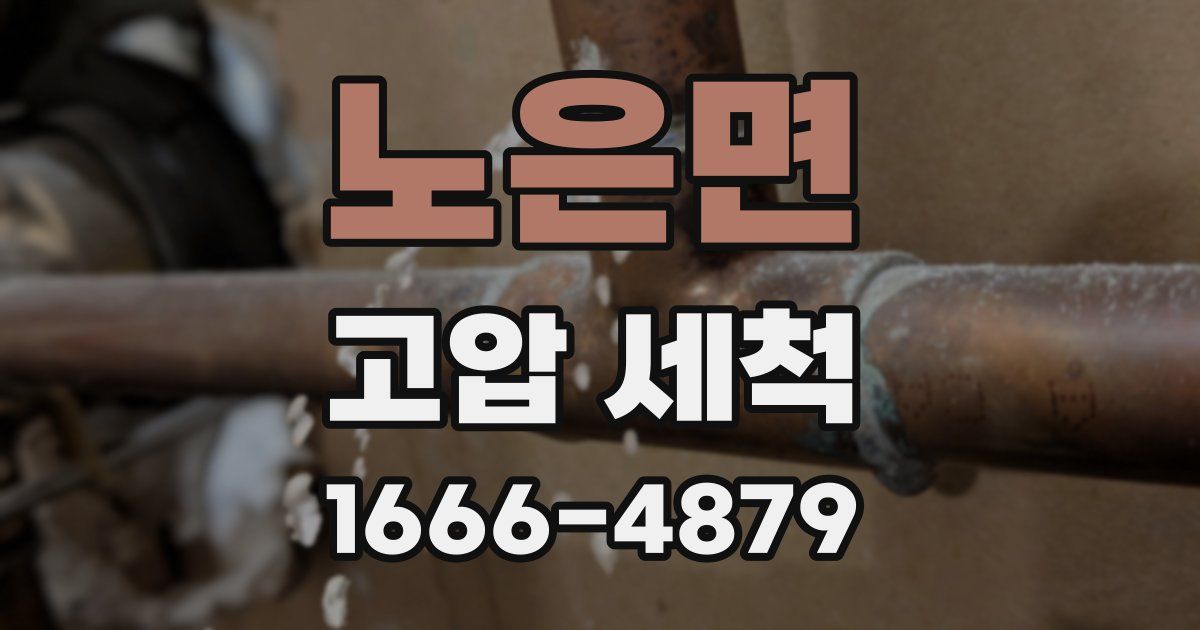 노은면 고압 세척