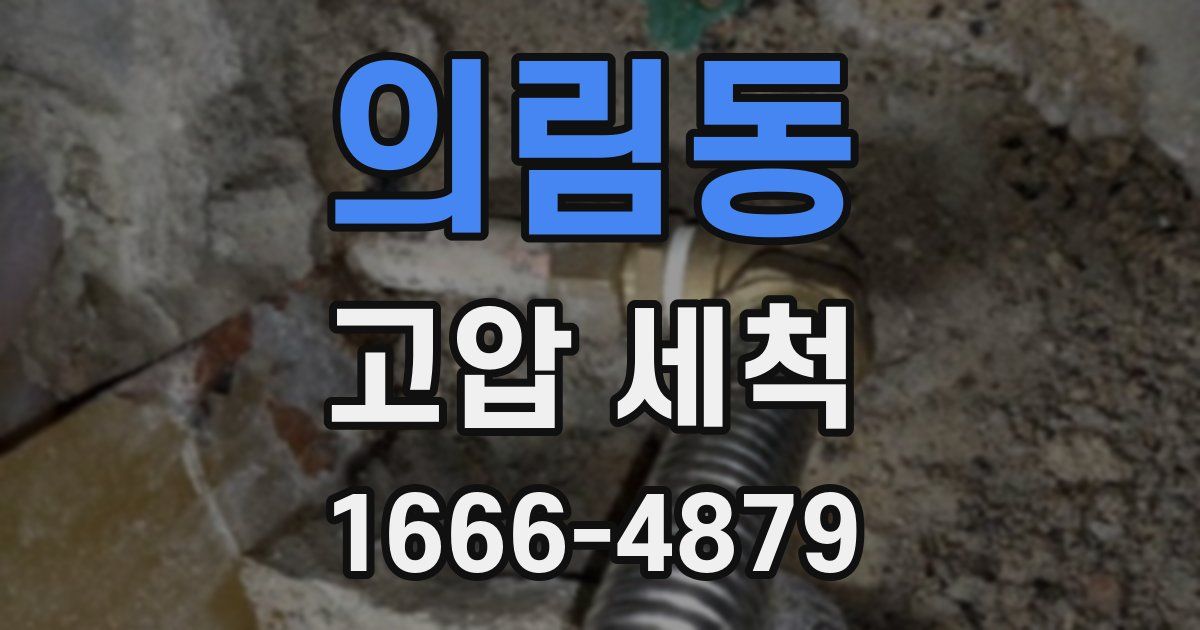 의림동 고압 세척