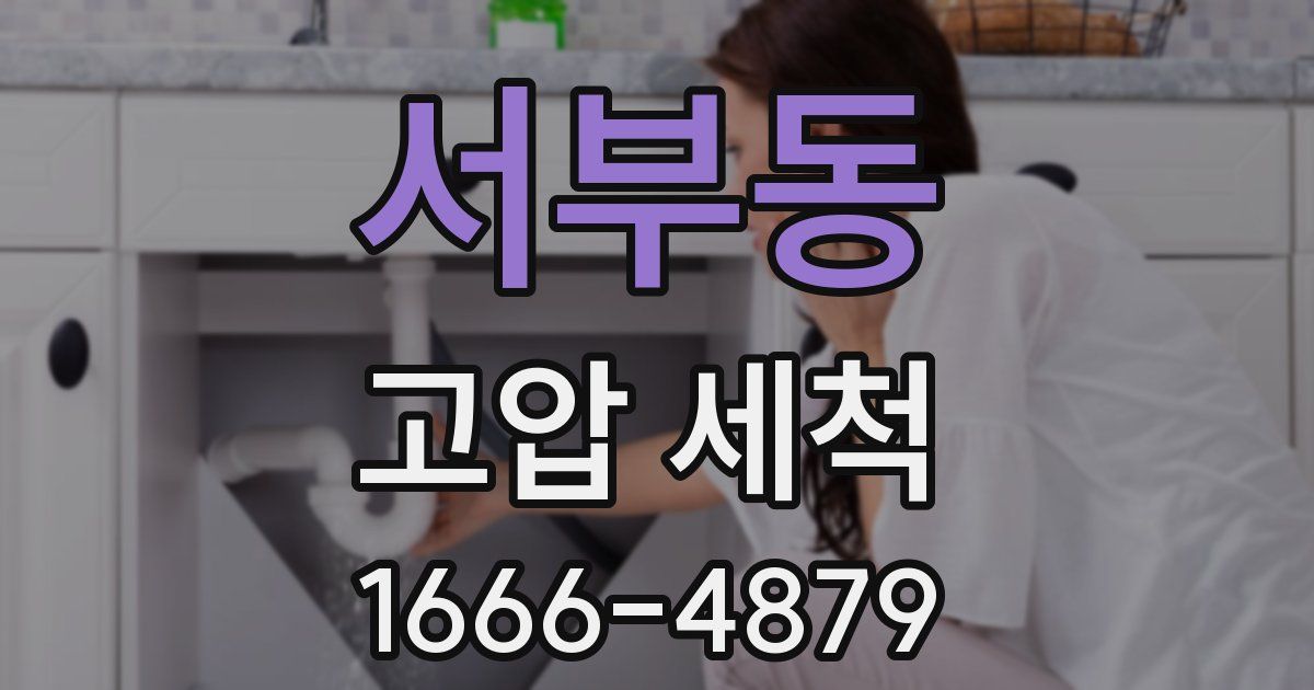 서부동 고압 세척