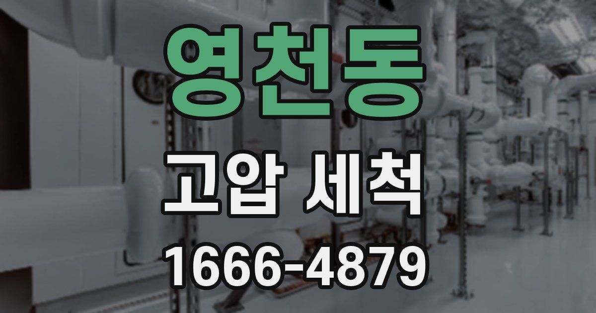 영천동 고압 세척
