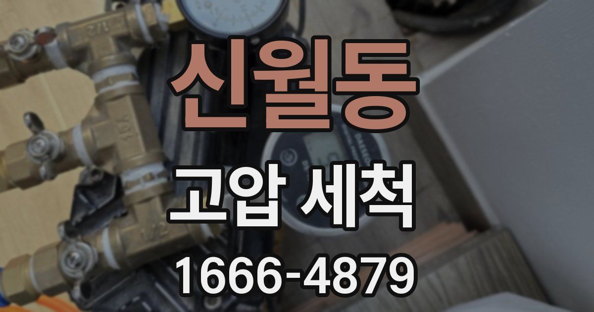 신월동 고압 세척