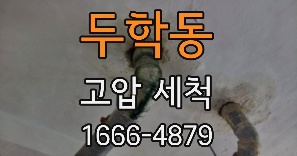 두학동 고압 세척
