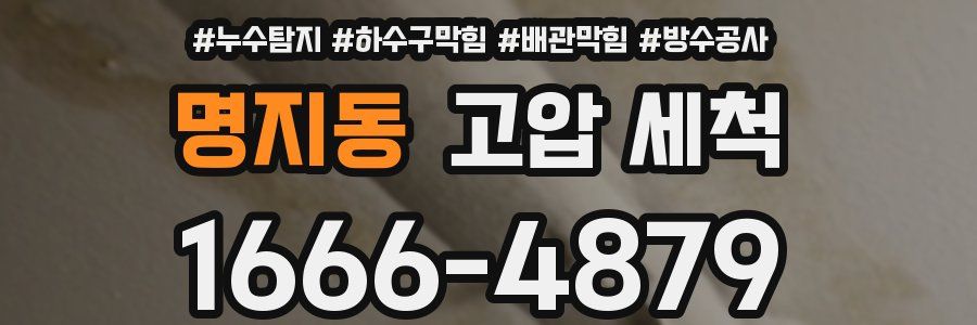 명지동 고압 세척