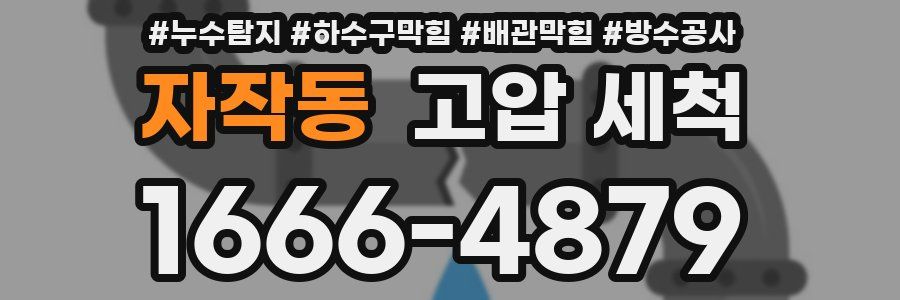 자작동 고압 세척