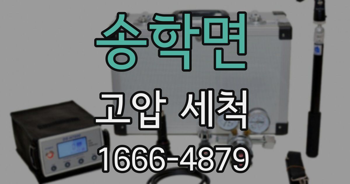 송학면 고압 세척
