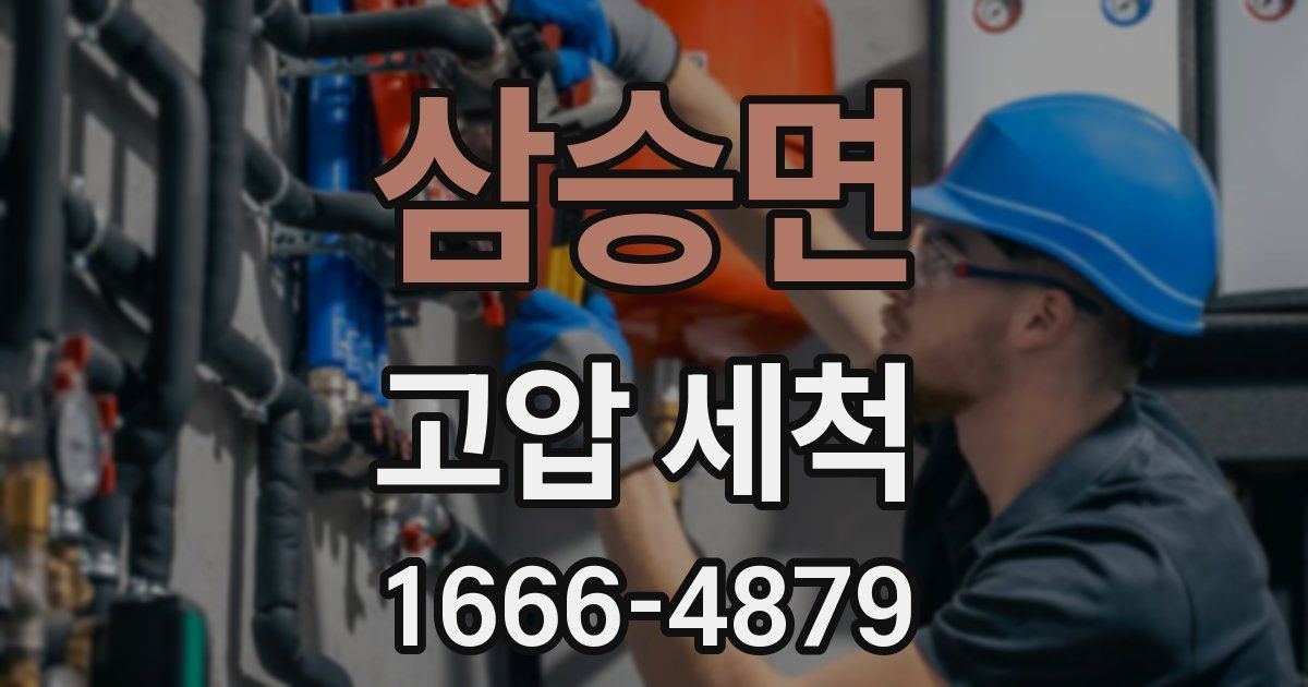 삼승면 고압 세척