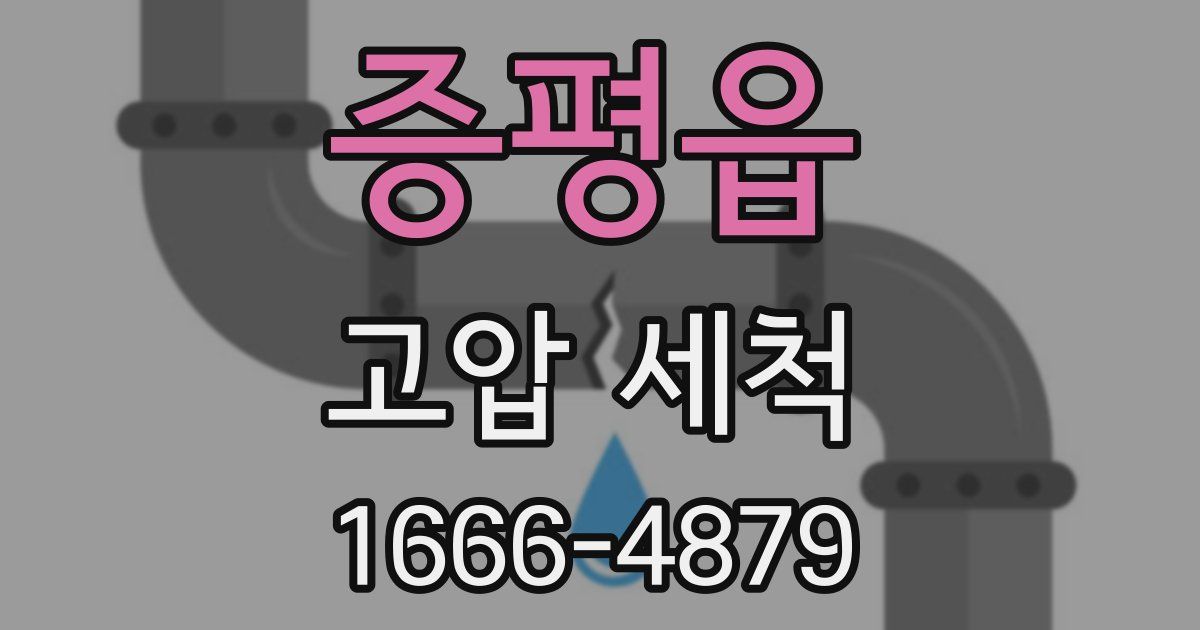 증평읍 고압 세척