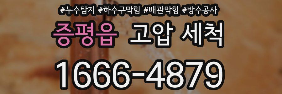 증평읍 고압 세척