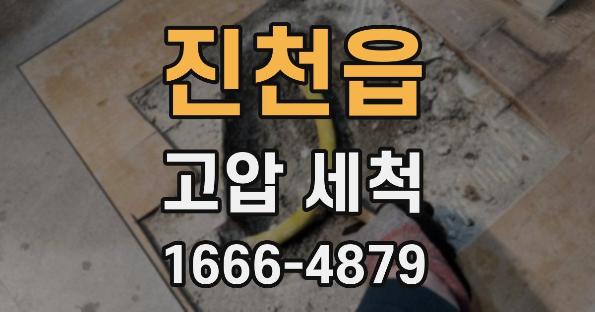 진천읍 고압 세척