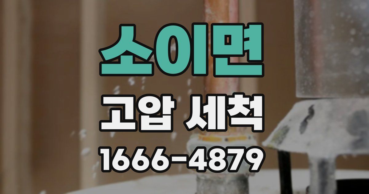 소이면 고압 세척