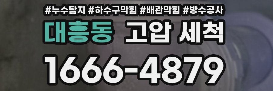대흥동 고압 세척