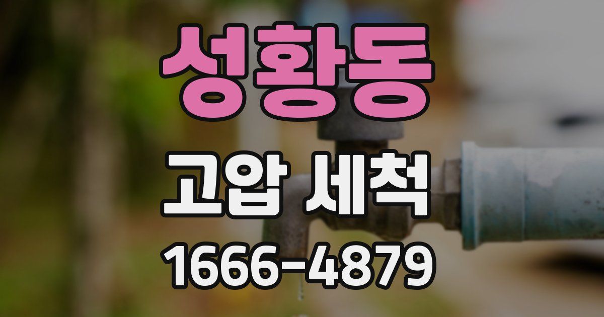 성황동 고압 세척