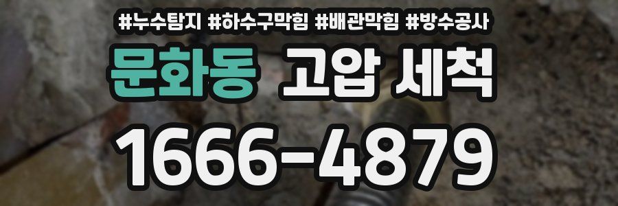 문화동 고압 세척