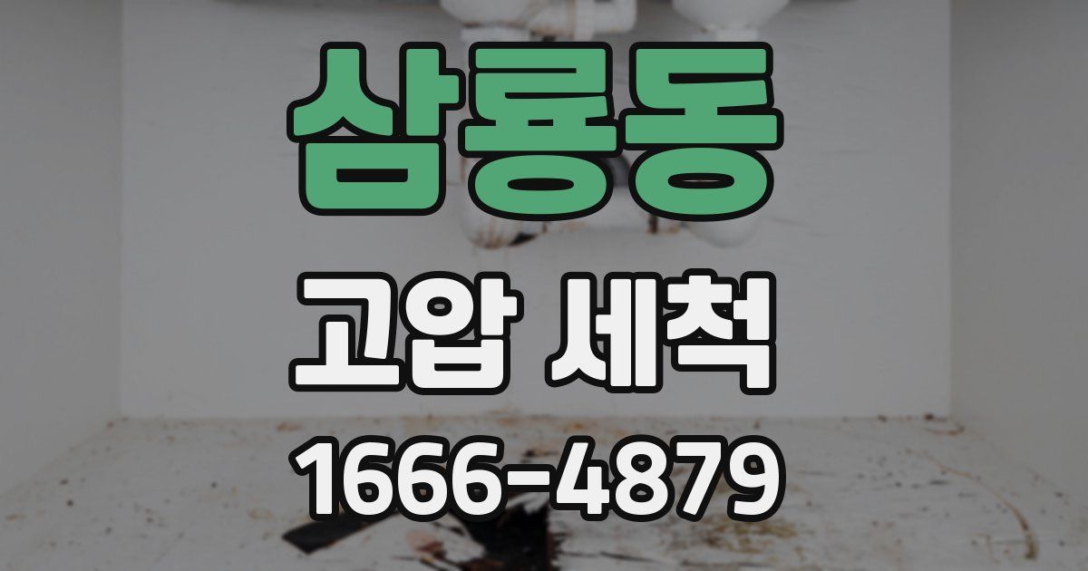 삼룡동 고압 세척