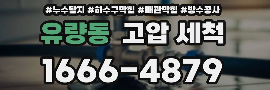 유량동 고압 세척